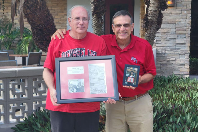 Jonathan Kessler ’79, ’82G with Union director Charlie Potts