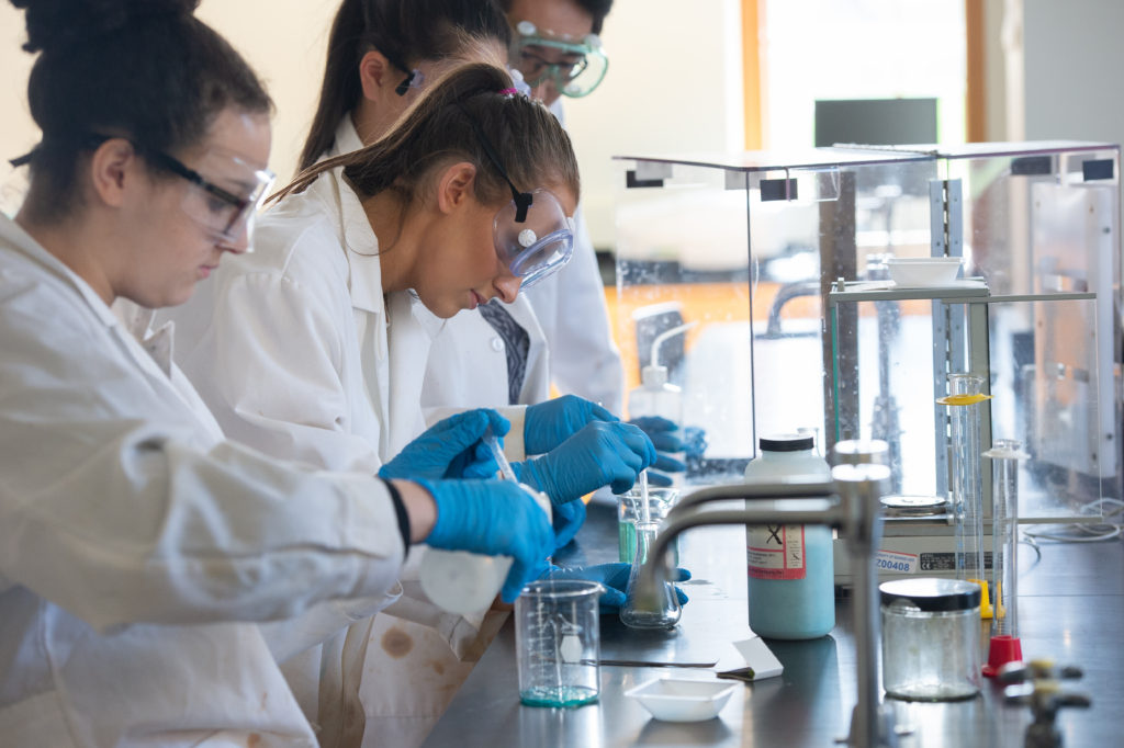 Students in lab