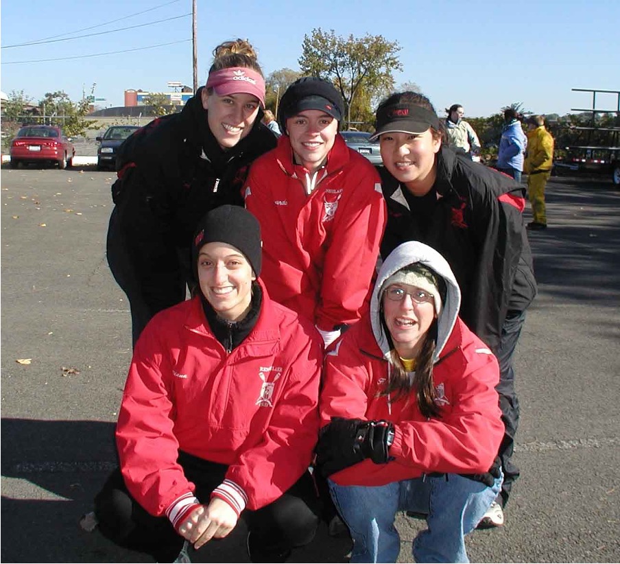 Members of the RPI Crew Club during Crew Alumni Day, fall 2006 (Mandy is in the back row, middle)